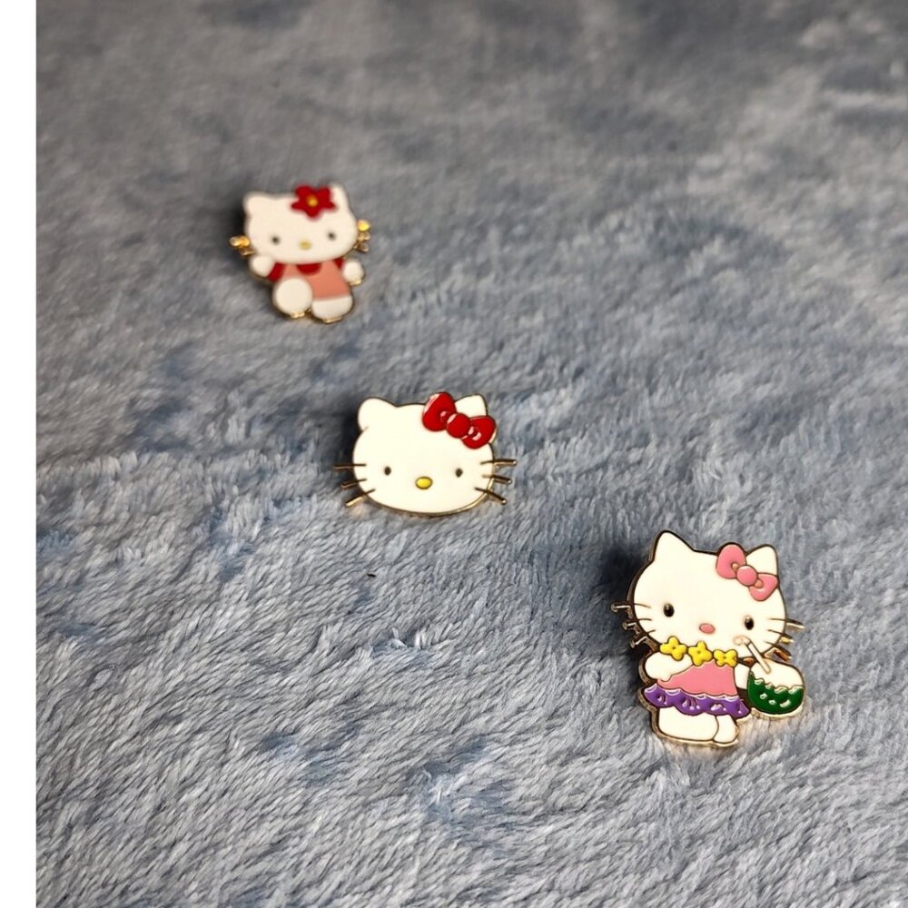 Hello Kitty Cute Lapel Pin Set of 3, NEW